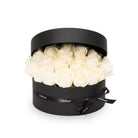 Black round box with white roses and 'OnlyRoses' branding on a white background