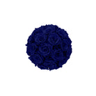Bouquet of dark blue roses on a white background
